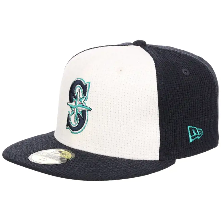 CASQUETTE AJUSTÉE 59FIFTY SEATTLE MARINERS THERMAL FRONT MARINE/BLANC