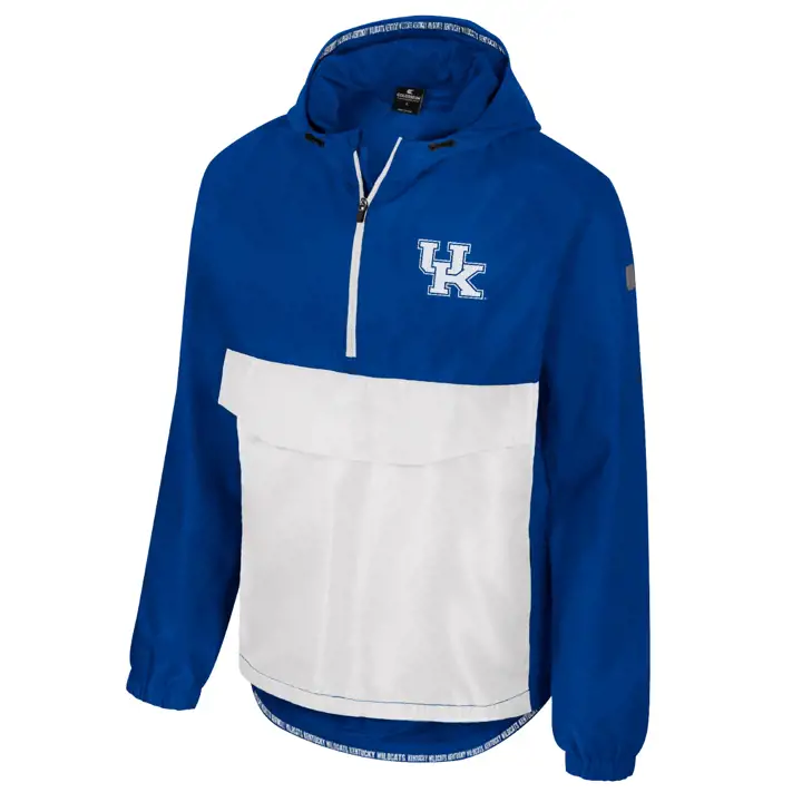 Veste anorak 1/2 zip Kentucky Wildcats NCAA RELOADED bleue