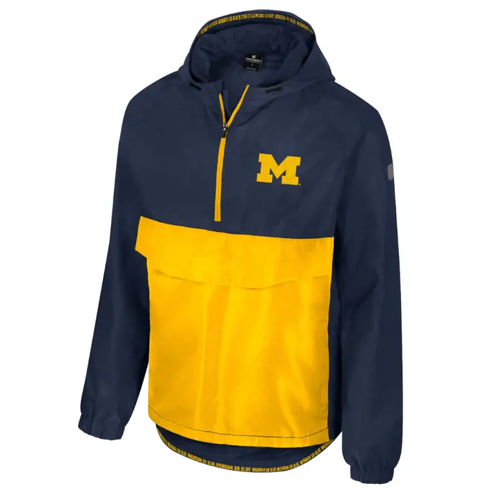Veste Anorak Michigan Wolverines NCAA RELOADED 1/2 ZIP Marine