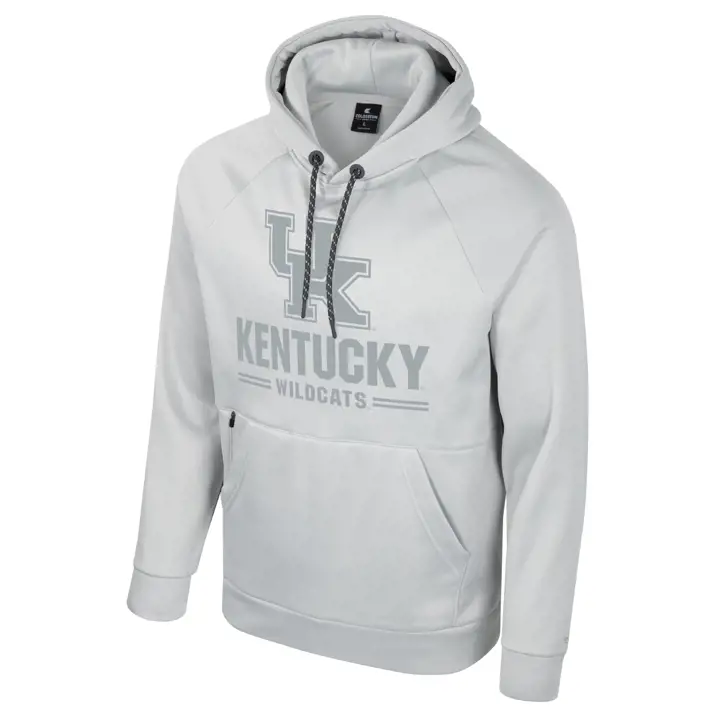 Sweat à capuche en polaire NCAA APOC Kentucky Wildcats gris