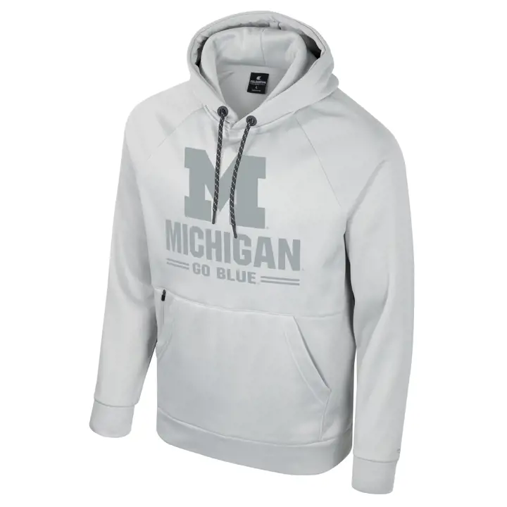 SWEAT À CAPUCHE EN MOLLETON MICHIGAN WOLVERINES NCAA APOC GRIS