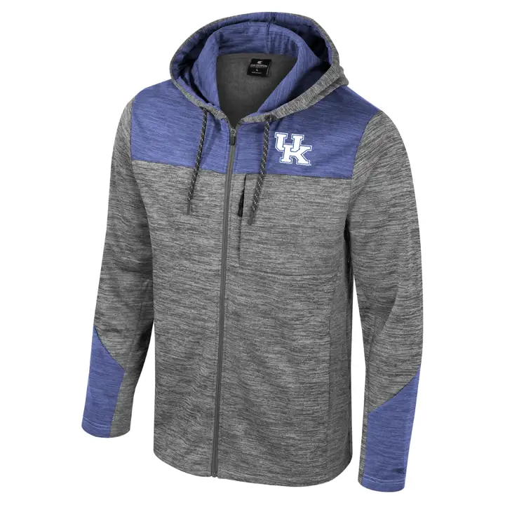 Chandail à capuchon en molleton DOZER FZ NCAA Wildcats du Kentucky GRIS