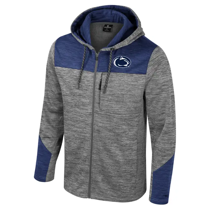 Penn State Nittany Lions NCAA DOZER FZ FLEECE HOODIE GRY