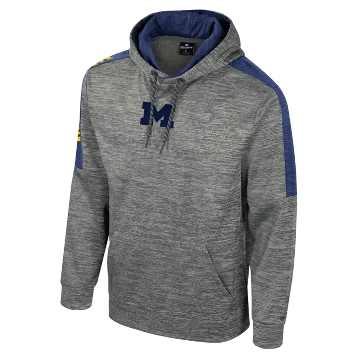 Michigan Wolverines NCAA PULL HOODIE DOZER GRIS