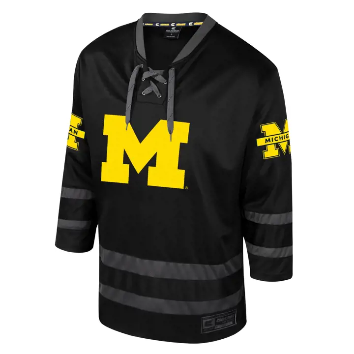 Michigan Wolverines NCAA MAILLOT DE HOCKEY SUR GLACE NOIR