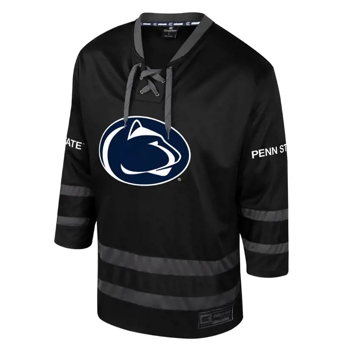 Penn State Nittany Lions NCAA ON THE ICE HOCKEY JERSEY BLK