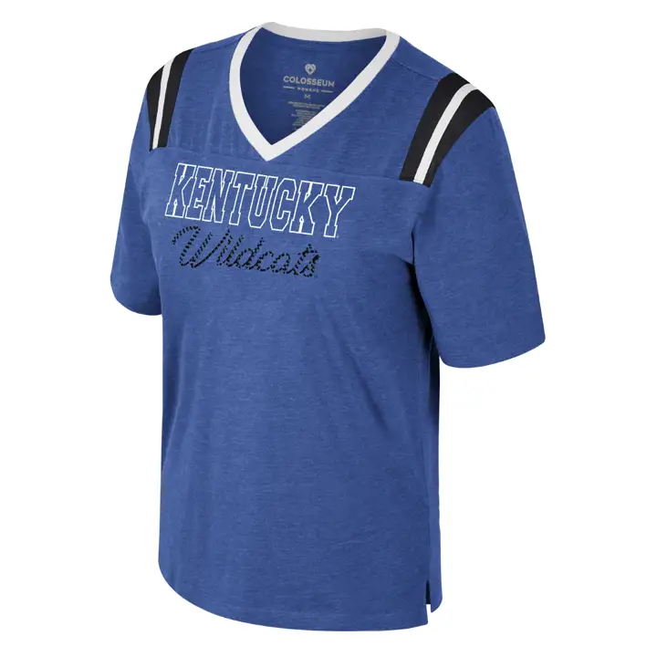 Kentucky Wildcats NCAA WOMENS LOVEMORE COL V T-SHIRT Bleu