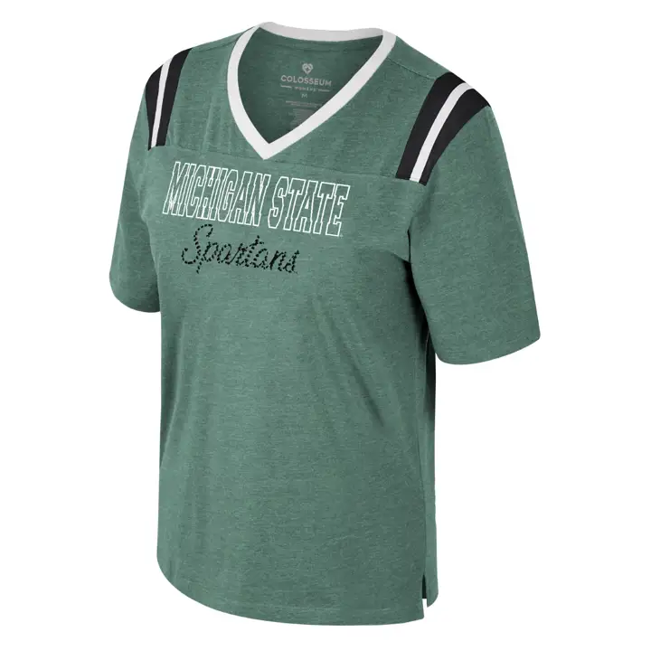 Michigan State Spartans NCAA FEMME LOVEMORE COL V T-SHIRT VERT