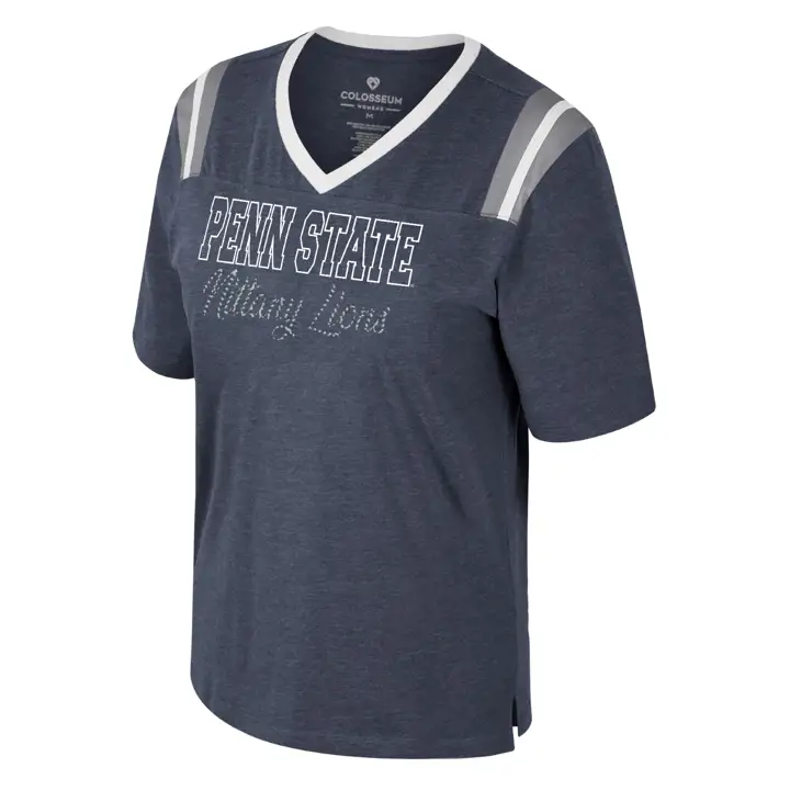 Nittany Lions NCAA WOMENS LOVEMORE VNK T-SHIRT Navy