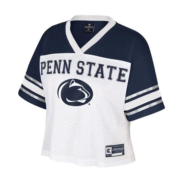 Maillot de football Nittany Lions NCAA TREASURE pour femme – T-shirt BLANC