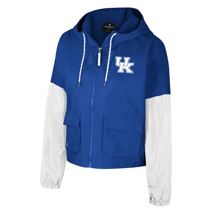 Veste à capuche zippée Kentucky Wildcats NCAA pour femme - Bleu