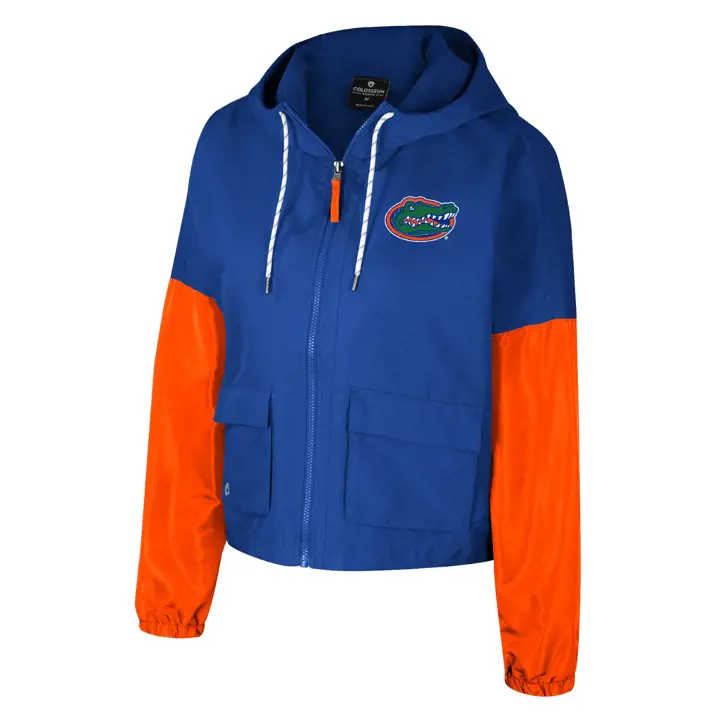 Veste à capuchon entièrement zippée Florida Gators NCAA pour femme Rafi bleue