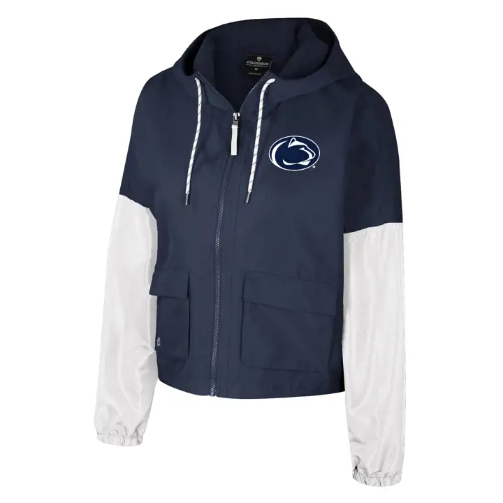Nittany Lions NCAA WOMENS RAFI FZ HOODED JACKET Navy