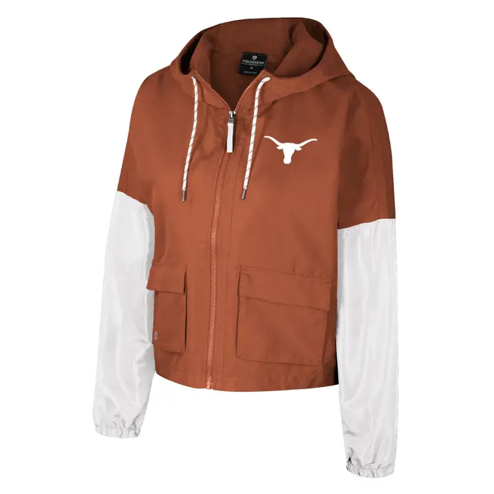 Texas Longhorns NCAA Veste à capuche zippée pour femme Rafi, orange