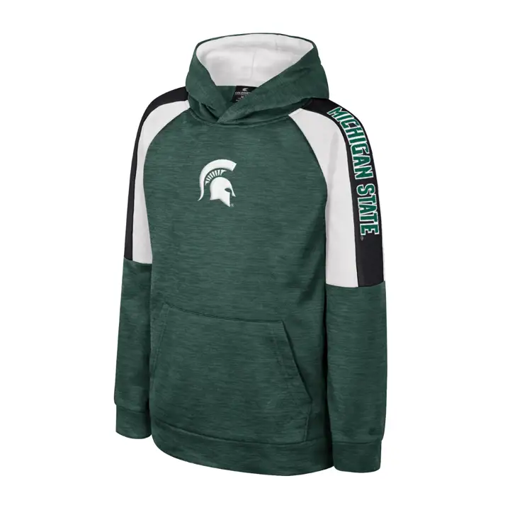 Michigan State Spartans NCAA YOUTH RYLOS PULLOVER HOOD GRN