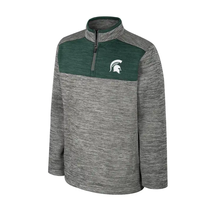 Michigan State Spartans NCAA JEUNE RYLOS 1/4 ZIP GRIS