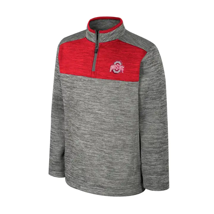 Ohio State Buckeyes NCAA JEUNE RYLOS 1/4 ZIP GRIS