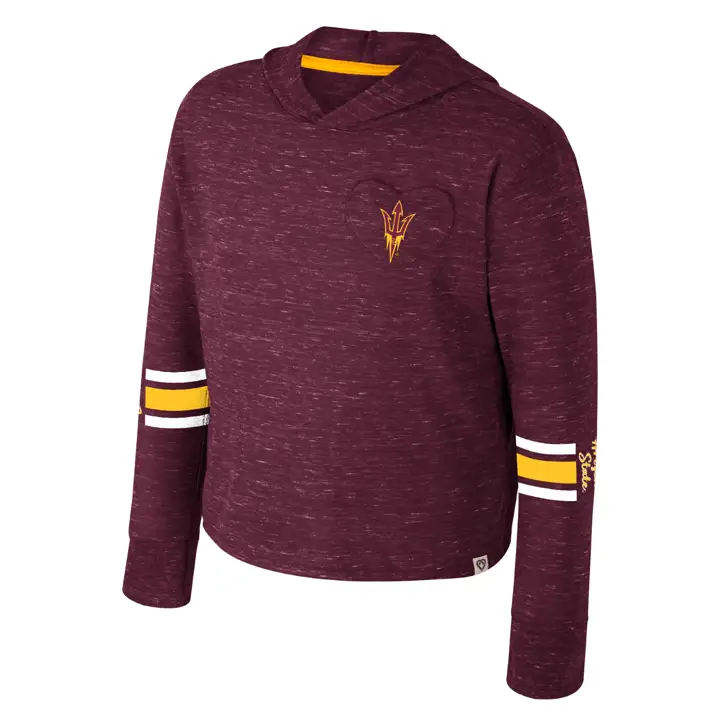 Arizona State Sun Devils NCAA T-SHIRT À CAPUCHE FILLETTE FLEET MAR