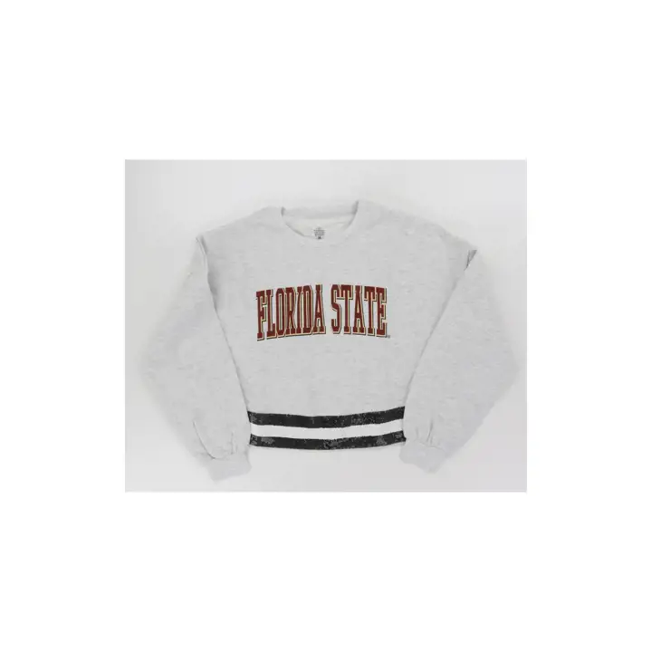 Floride State Seminoles NCAA Femme Victory Vibes Col Ras du Cou gris