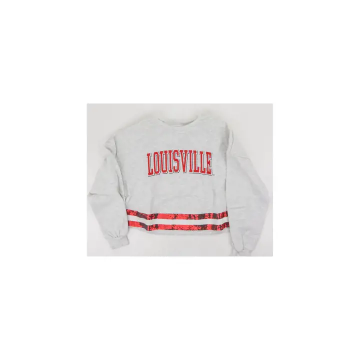 Louisville Cardinals NCAA Women's Victory Vibes Crew gry