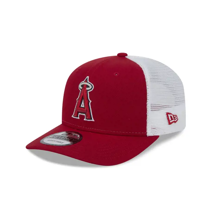 CASQUETTE TRUCKER 9SEVENTY OTC ANAHEIM ANGELS MLB NEW ERA ROUGE/BLANC