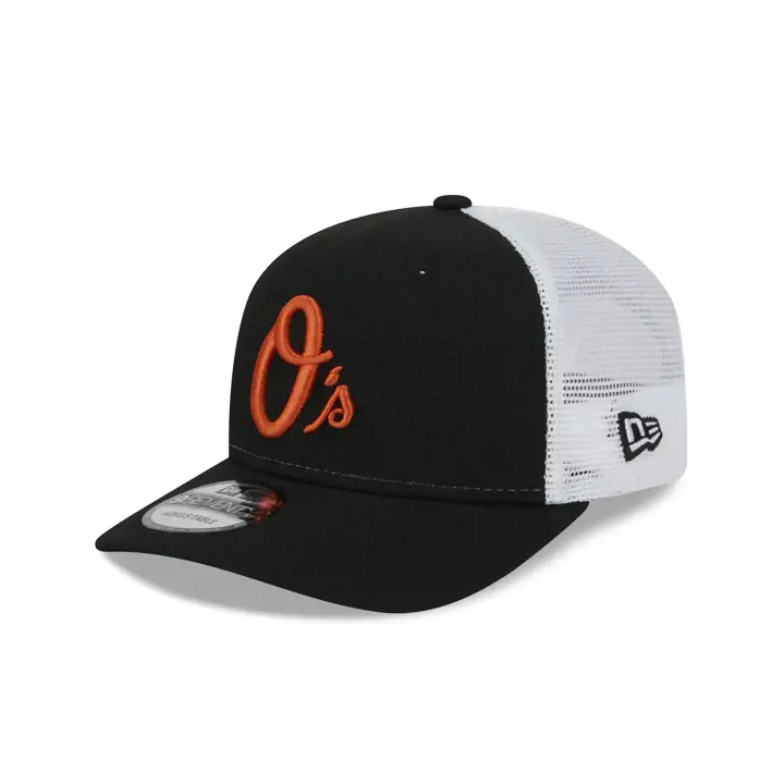 BALTIMORE ORIOLES MLB NEW ERA OTC 9SEVENTY TRUCKER NOIR/BLANC