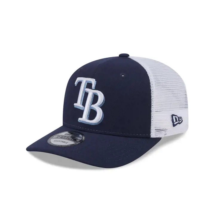 TAMPA BAY RAYS MLB NEW ERA OTC 9SEVENTY TRUCKER BLEU/BLC