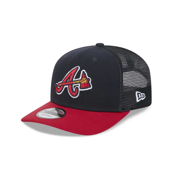 CASQUETTE TRUCKER 9SEVENTY NEW ERA MLB ATLANTA BRAVES TT STC MARINE/BLANC