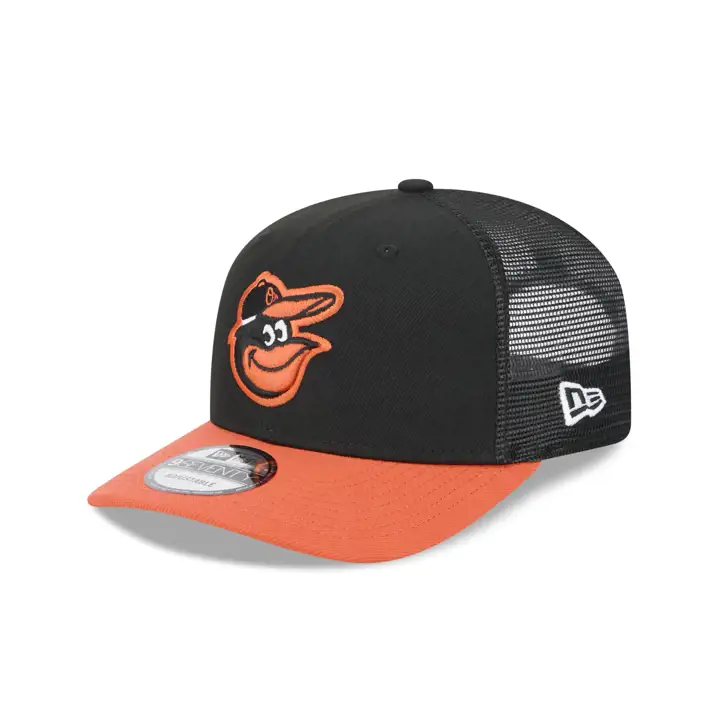 BALTIMORE ORIOLES MLB NEW ERA TT STC 9SEVENTY TRUCKER NOIR/BLANC