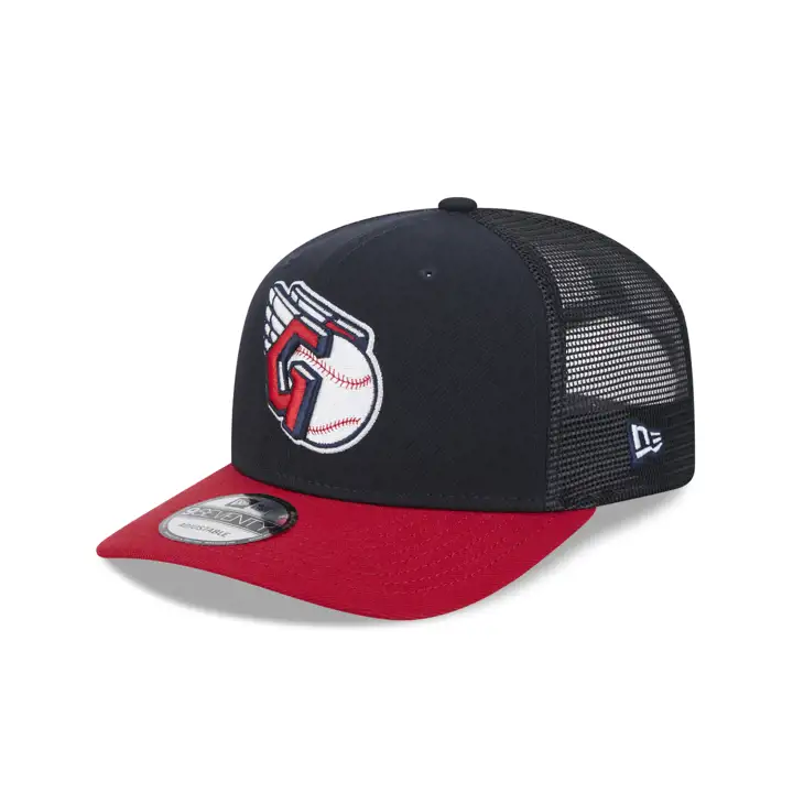 CLEVELAND GUARDIANS MLB NEW ERA TT STC 9SEVENTY TRUCKER ROUGE/