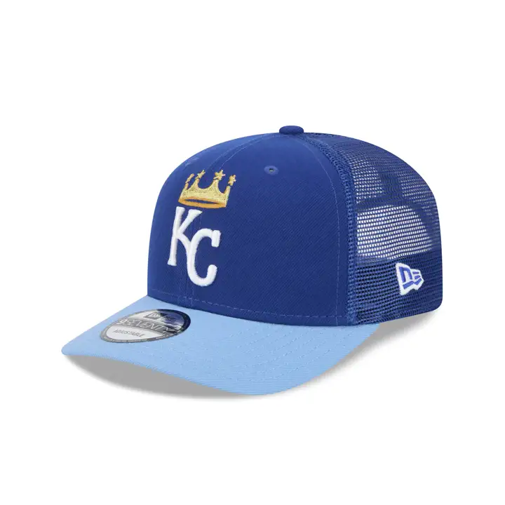 KANSAS CITY ROYALS MLB NEW ERA TT STC 9SEVENTY TRUCKER MARINE/