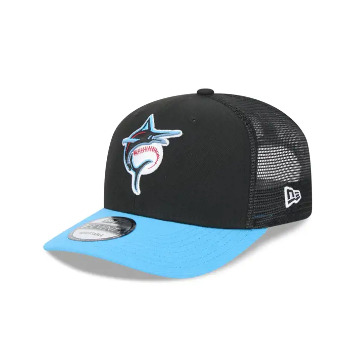 MIAMI MARLINS MLB NEW ERA TT STC 9SEVENTY TRUCKER BLEU/BLANC