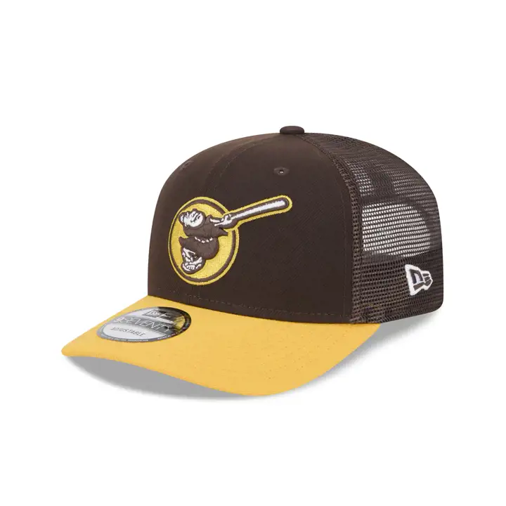 SAN DIEGO PADRES MLB NEW ERA TT STC 9SEVENTY TRUCKER ROUGE/BLANC