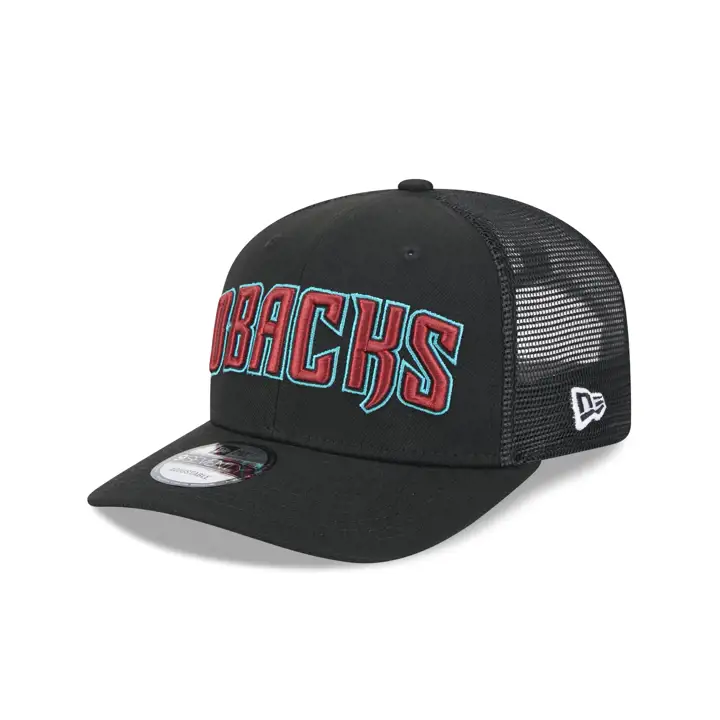 ARIZONA DIAMONDBACKS MLB NEW ERA CASQUETTE TRUCKER 9SEVENTY SCRIPT NOIR