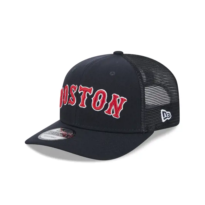 CASQUETTE TRUCKER BOSTON RED SOX MLB NEW ERA SCRIPT 9SEVENTY BLEU MARINE