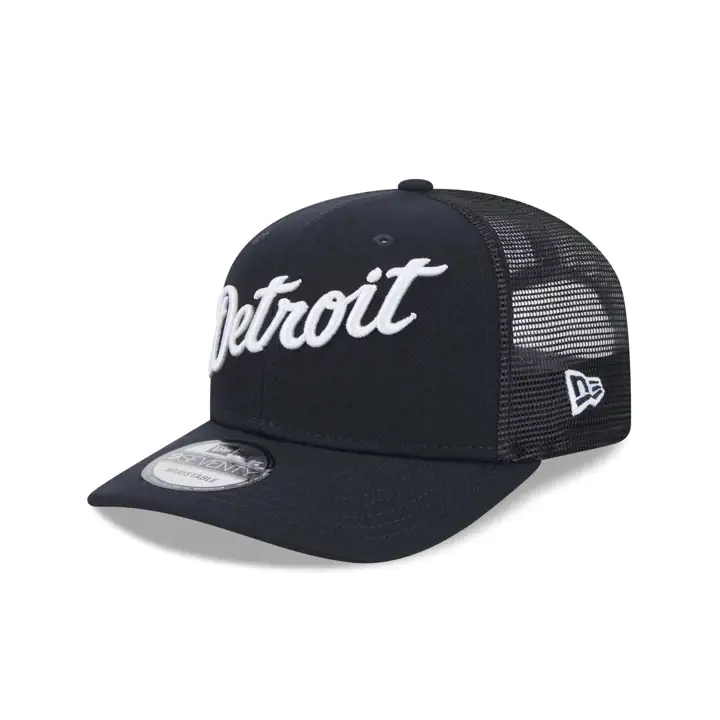 CASQUETTE TRUCKER NEW ERA SCRIPT 9SEVENTY DETROIT TIGERS MLB BLEU MARINE