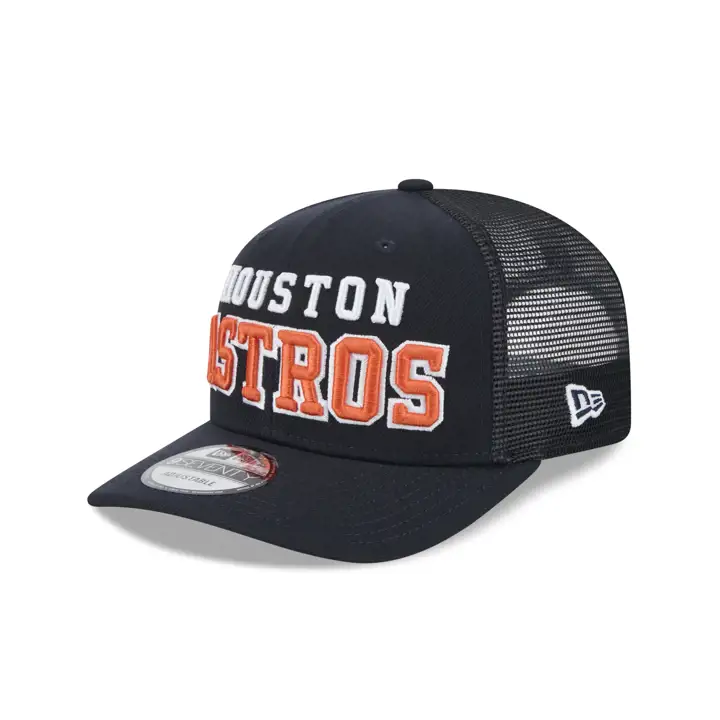 CASQUETTE TRUCKER 9SEVENTY SCRIPT MLB HOUSTON ASTROS NEW ERA BLEU MARINE