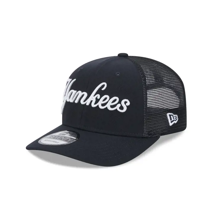 CASQUETTE TRUCKER 9SEVENTY NEW ERA SCRIPT NEW YORK YANKEES MLB MARINE