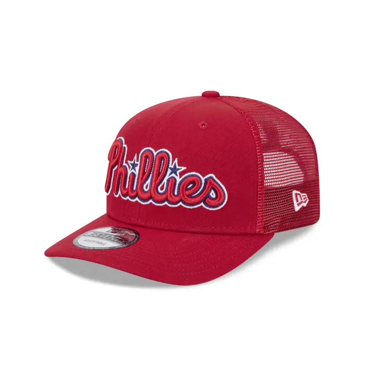 PHILADELPHIA PHILLIES MLB NEW ERA SCRIPT 9SEVENTY TRUCKER RE