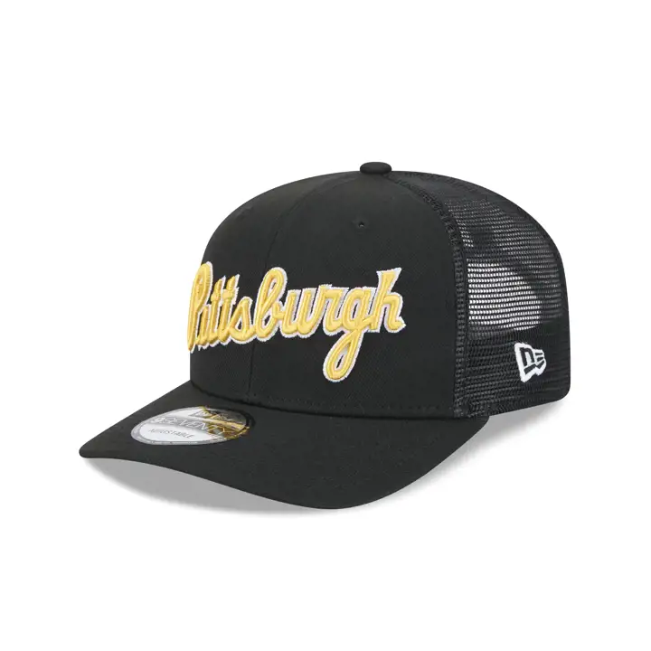 CASQUETTE TRUCKER NEW ERA SCRIPT 9SEVENTY NOIR PITTSBURGH PIRATES MLB
