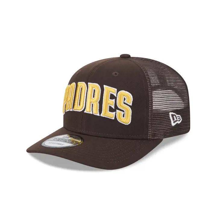 CASQUETTE TRUCKER 9SEVENTY SCRIPT MLB NEW ERA SAN DIEGO PADRES MARRON