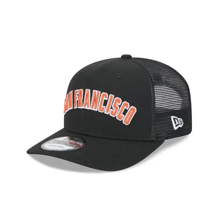 SAN FRANCISCO GIANTS MLB NEW ERA SCRIPT 9SEVENTY TRUCKER NOIR