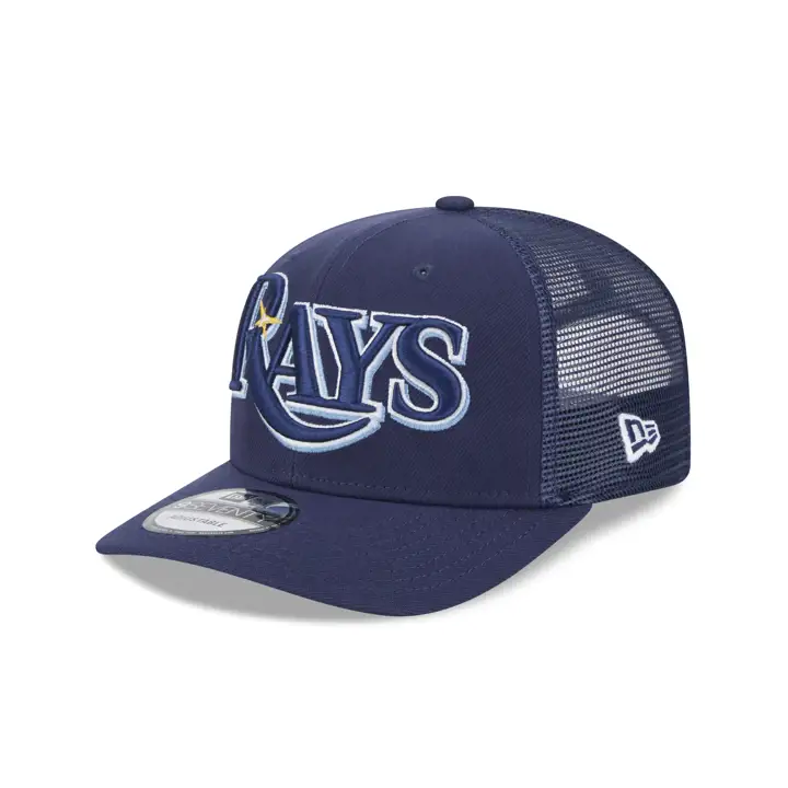 CASQUETTE TRUCKER 9SEVENTY SCRIPT MLB NEW ERA TAMPA BAY RAYS BLEUE