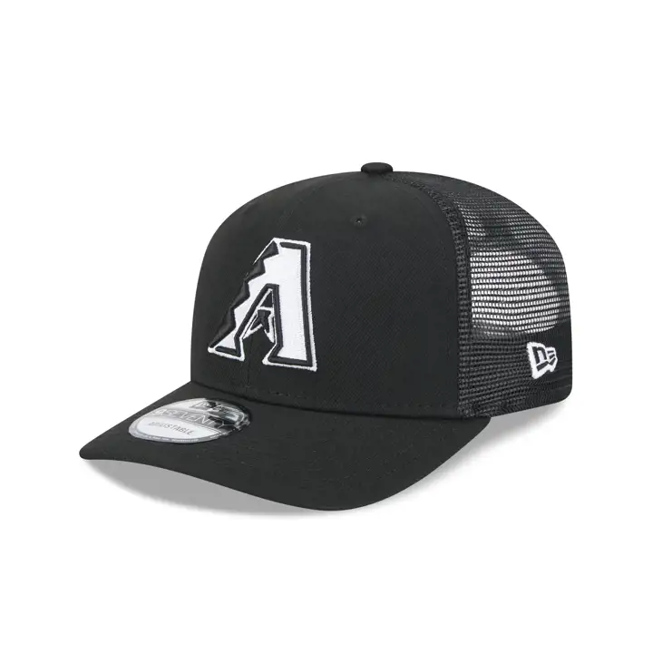 ARIZONA DIAMONDBACKS MLB NEW ERA BLK/WHT 9SEVENTY TRUCKER BL