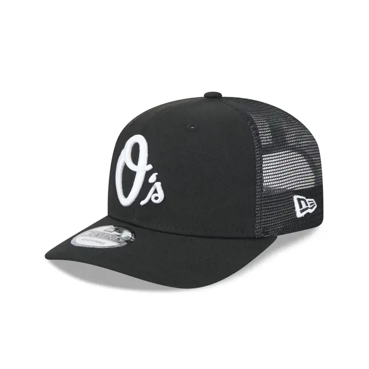 BALTIMORE ORIOLES MLB NEW ERA NOIR/BLANC CAMIONNEUR 9SEVENTY NOIR/BLANC