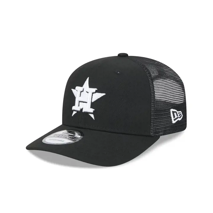 HOUSTON ASTROS MLB NEW ERA BLK/WHT 9SEVENTY TRUCKER BLK/WHT