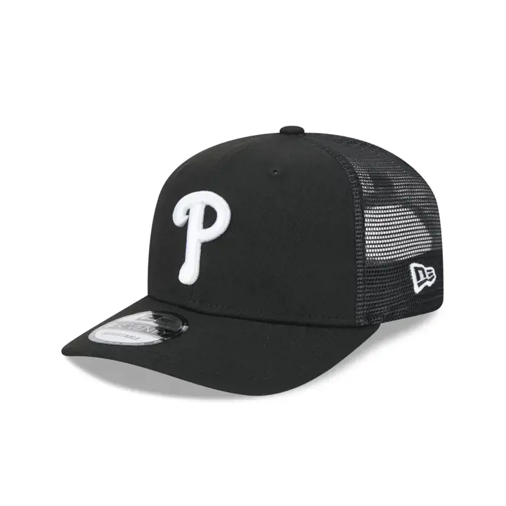 PHILADELPHIA PHILLIES MLB NEW ERA BLK/WHT 9SEVENTY TRUCKER B