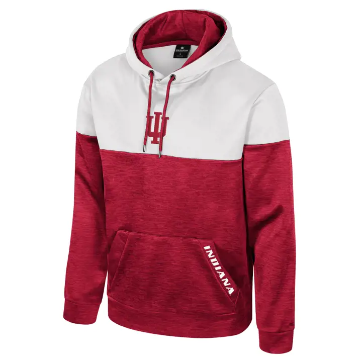 Sweat à capuche Indiana Hoosiers NCAA CYPHER Rouge/Gris