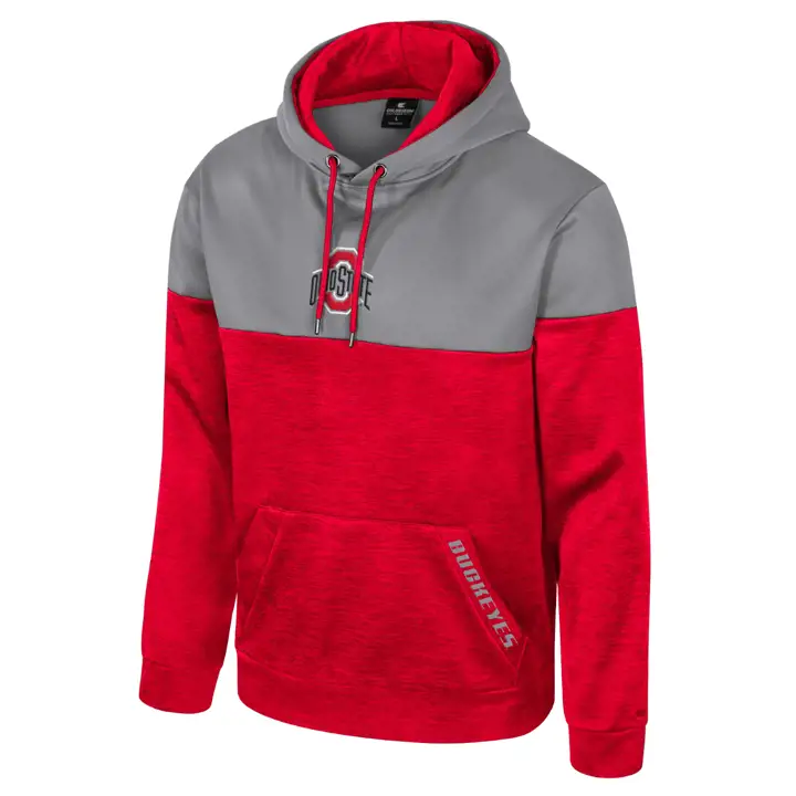 Ohio State Buckeyes NCAA SWEAT À CAPUCHE CYPHER Rouge/Gris