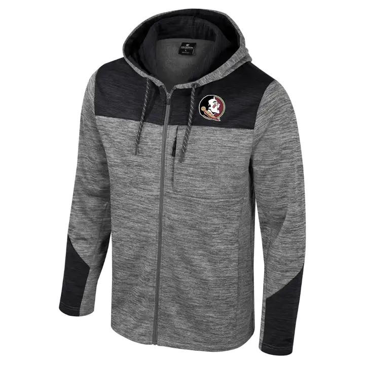 Florida State Seminoles NCAA DOZER FZ SWEAT À CAPUCHE MOLLETONNÉ Gris